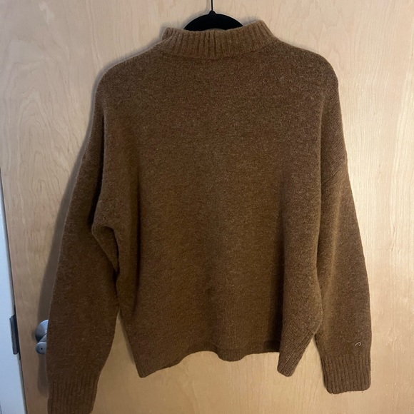 Madewell Brown Wool Turtleneck Sweater - Picture 2 of 3